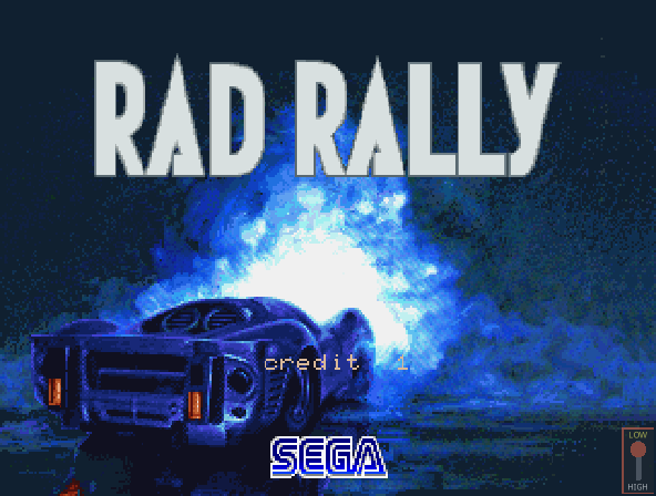 Rad Rally (Japan) Title Screen